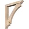 Ekena Millwork Imperial Traditional Smooth Bracket w/ Offset Brace, Douglas Fir, 5 1/2"W x 36"D x 40"H BKT0604X36X40IMP01SDF - alternate 1